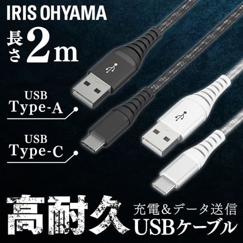 �����ꥹ������� ICAC-C20-B USB type C �����֥� �֥�å� ���ѵץ����� Type A/type C 5V 3A 15W Ĺ��2m